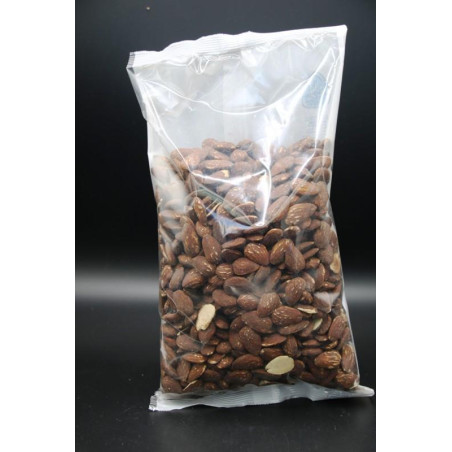 ALMENDRA PIEL  TOSTADA CON LEÑA BOLSA DE 1 KILO